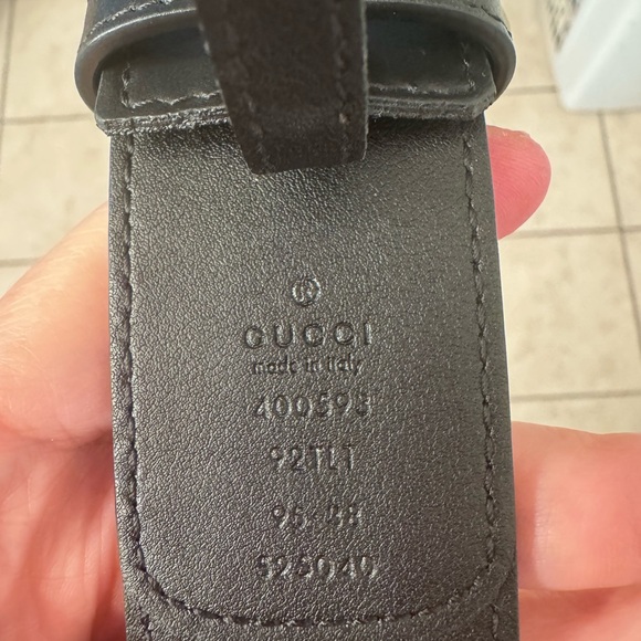 Gucci Black Leather Belt main image 6